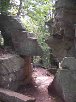 path through rocks